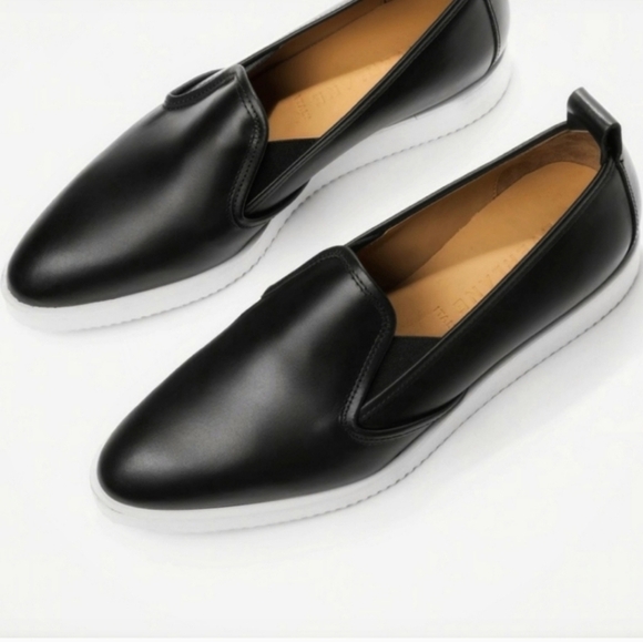 Everlane‎ | Leather Black Slip on Shoe, 8.5 - Picture 2 of 12